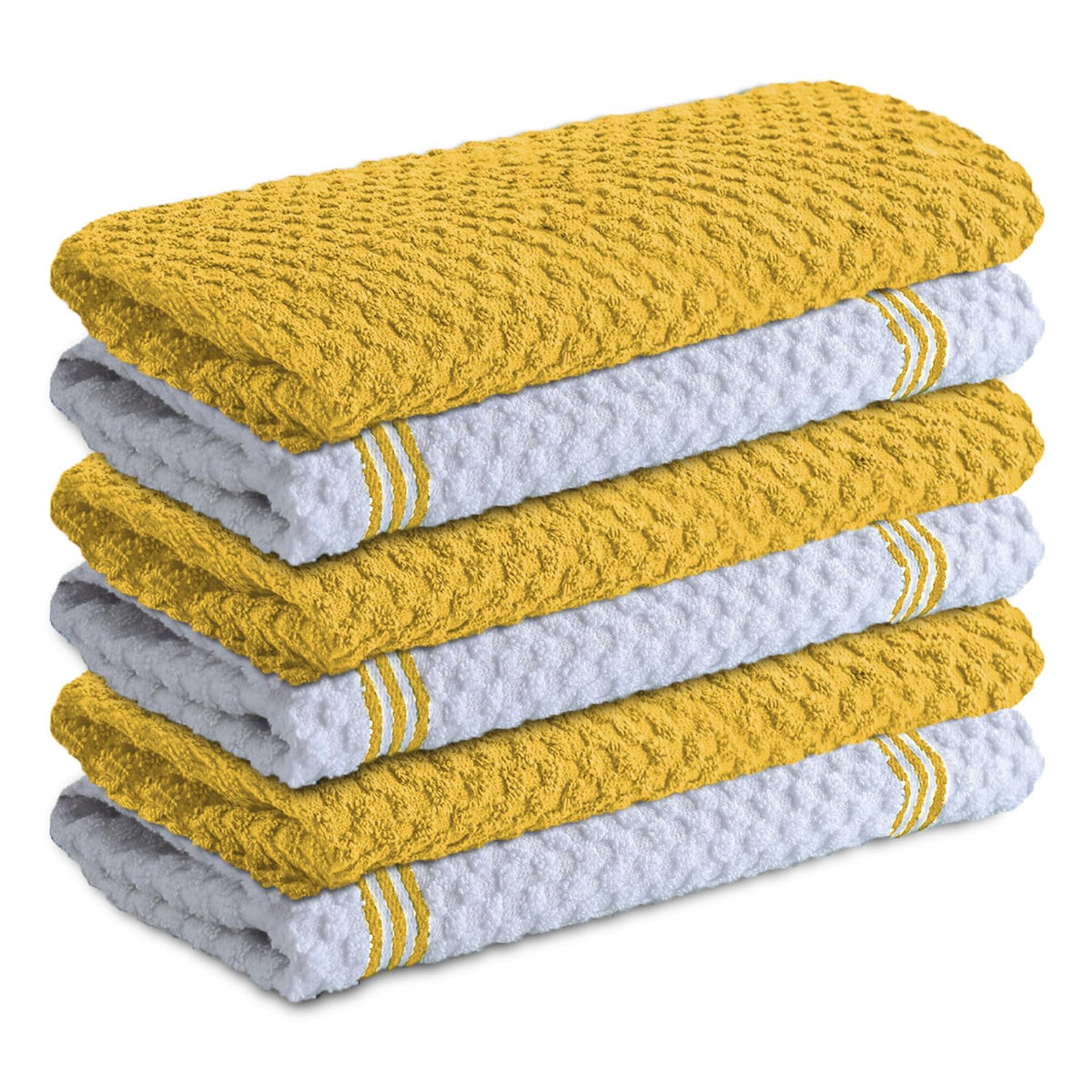 Infinitee Xclusives Kitchen Towels - 6 Pack - Cotton Dish Towel |15" x 25"|