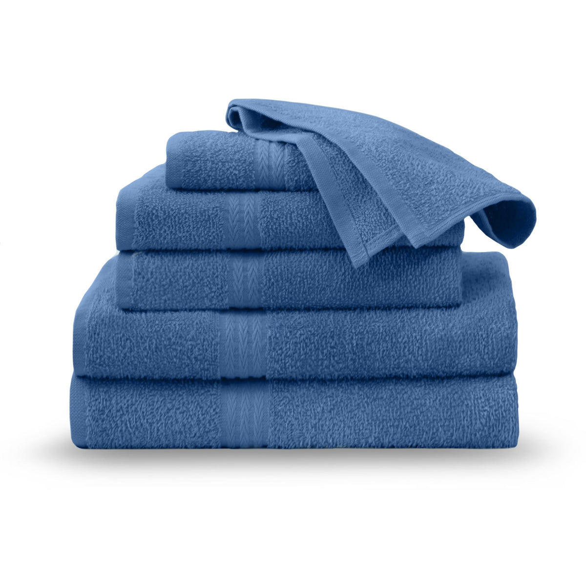 Martex Easy Living Everyday 6-Piece Bathroom Towel Set, White