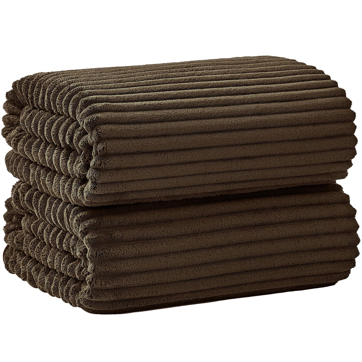 6 PC Bath Towel Set, 40"x80" Oversized Bath Sheets, Navy Blue