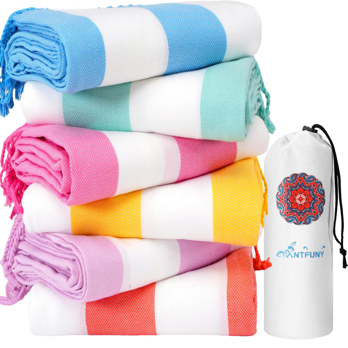 Turkish Beach Towels Vacation Essentials Quick Dry Sand Free Soft Absorbent Adult Oversized Bath Pool Swim Long Towel Lightweight Thin Fast Drying Over The Chair Towel Sand Repellent Anti Yellow