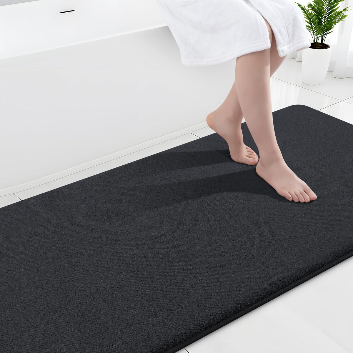Smiry Memory Foam Bath Mat 30x20, Extra Soft and Absorbent Bathroom Rugs