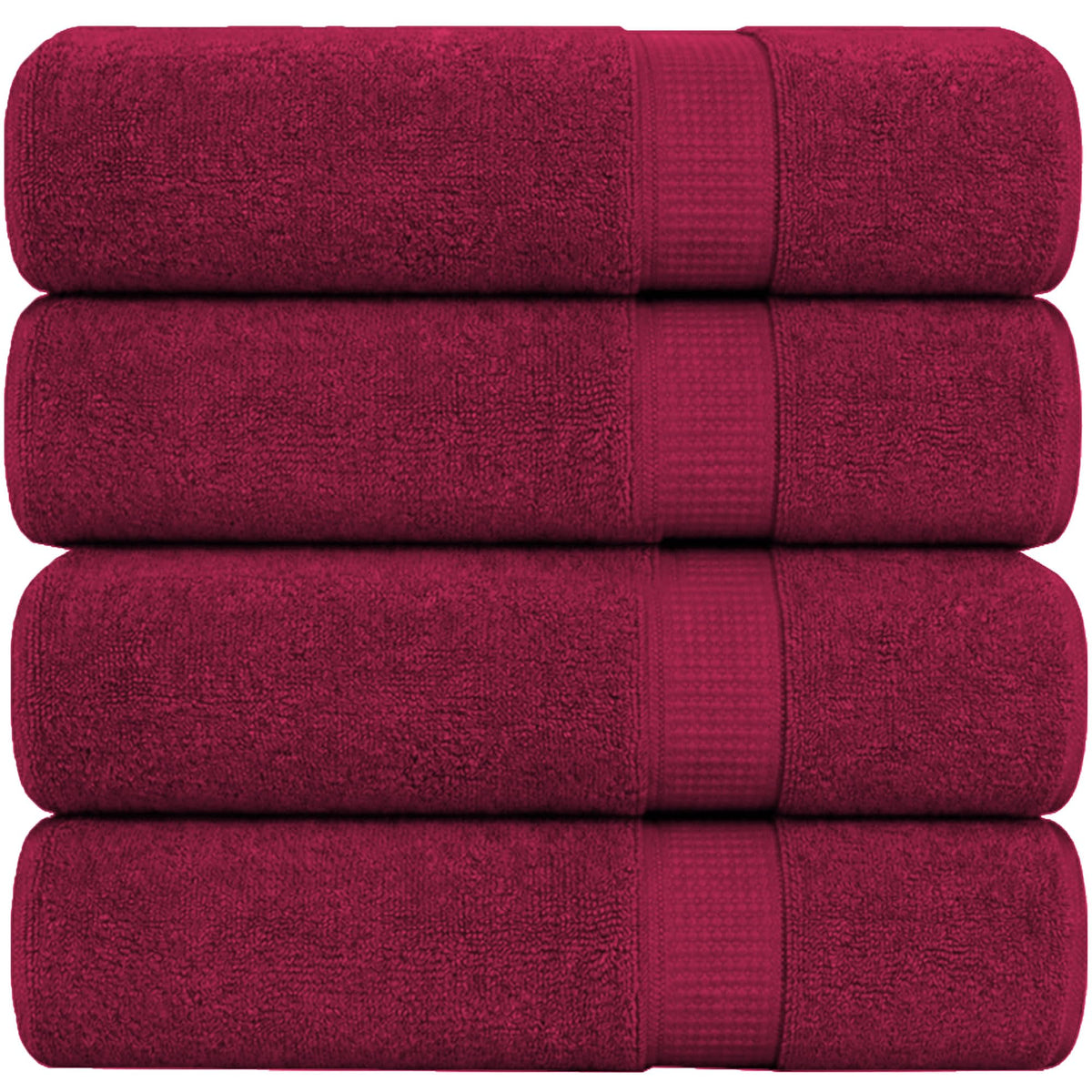 GOLD TEXTILES Premium Black Bath Mat - 2 Pack 22x34 Inches - Not a Bathroom Rug - 100% Ring Spun Cotton - Highly Absorbent & Non Slip Shower Bathroom Floor Mat Towel - Machine Washable