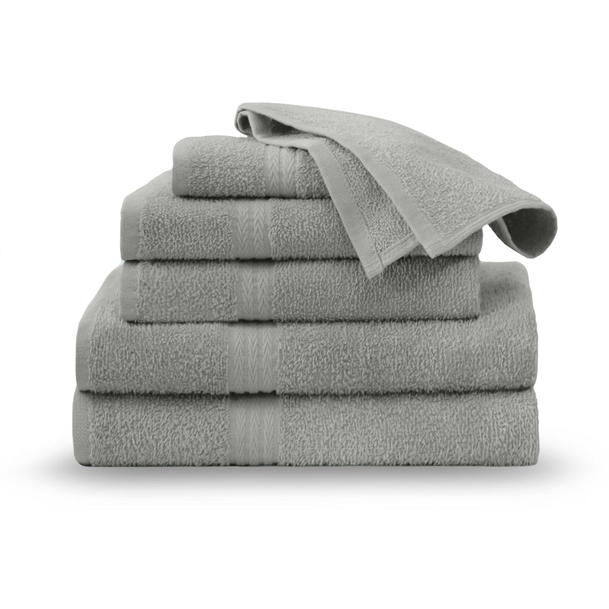 Martex Easy Living Everyday 6-Piece Bathroom Towel Set, White