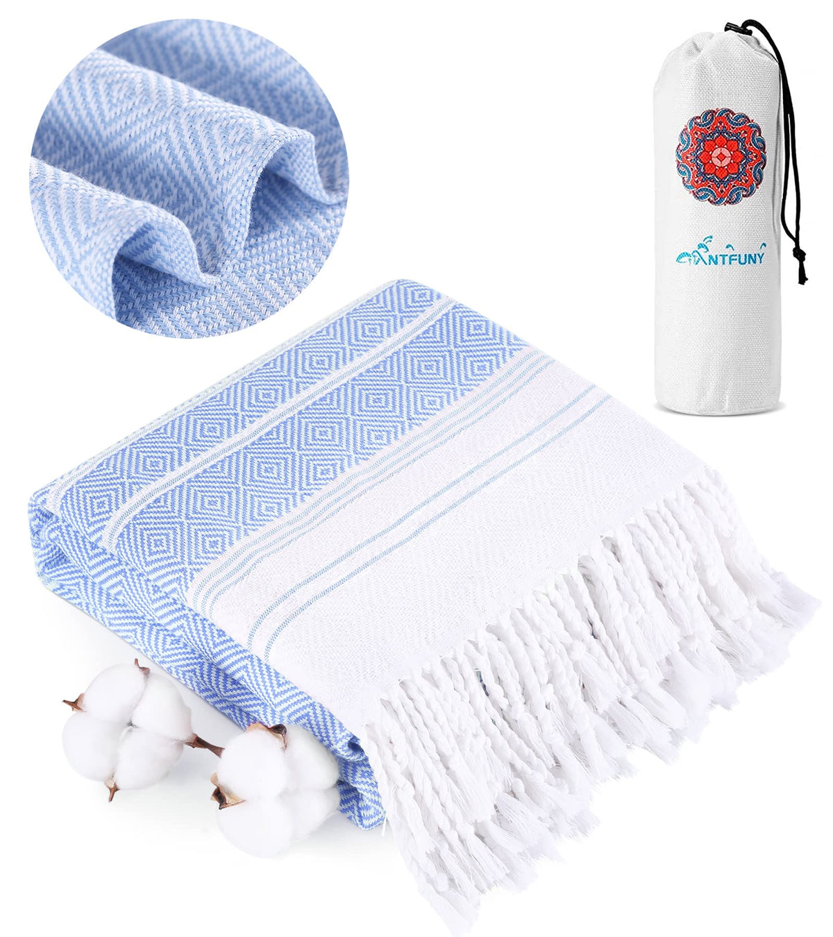 Turkish Beach Towels Vacation Essentials Quick Dry Sand Free Soft Absorbent Adult Oversized Bath Pool Swim Long Towel Lightweight Thin Fast Drying Over The Chair Towel Sand Repellent Anti Yellow