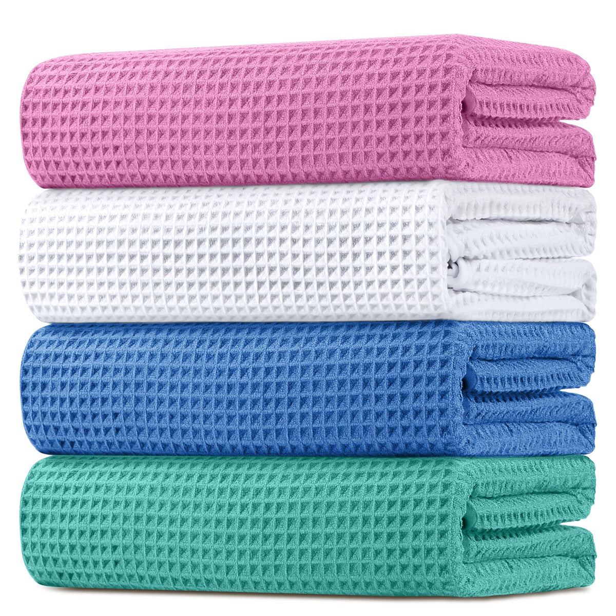 HOMEXCEL Bath Towels 2PK, Microfiber Ultra Soft Bathroom Towel, 27x54 in