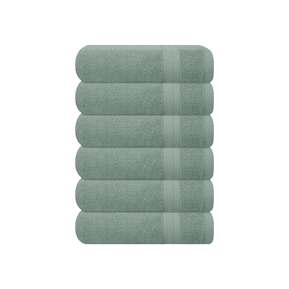GLAMBURG Ultra Soft 8-Piece Towel Set - 100% Pure Ringspun Cotton, Contains 2 Oversized Bath Towels 27x54, 2 Hand Towels 16x28, 4 Wash Cloths 13x13 - Ideal for Everyday use, Hotel & Spa - Black