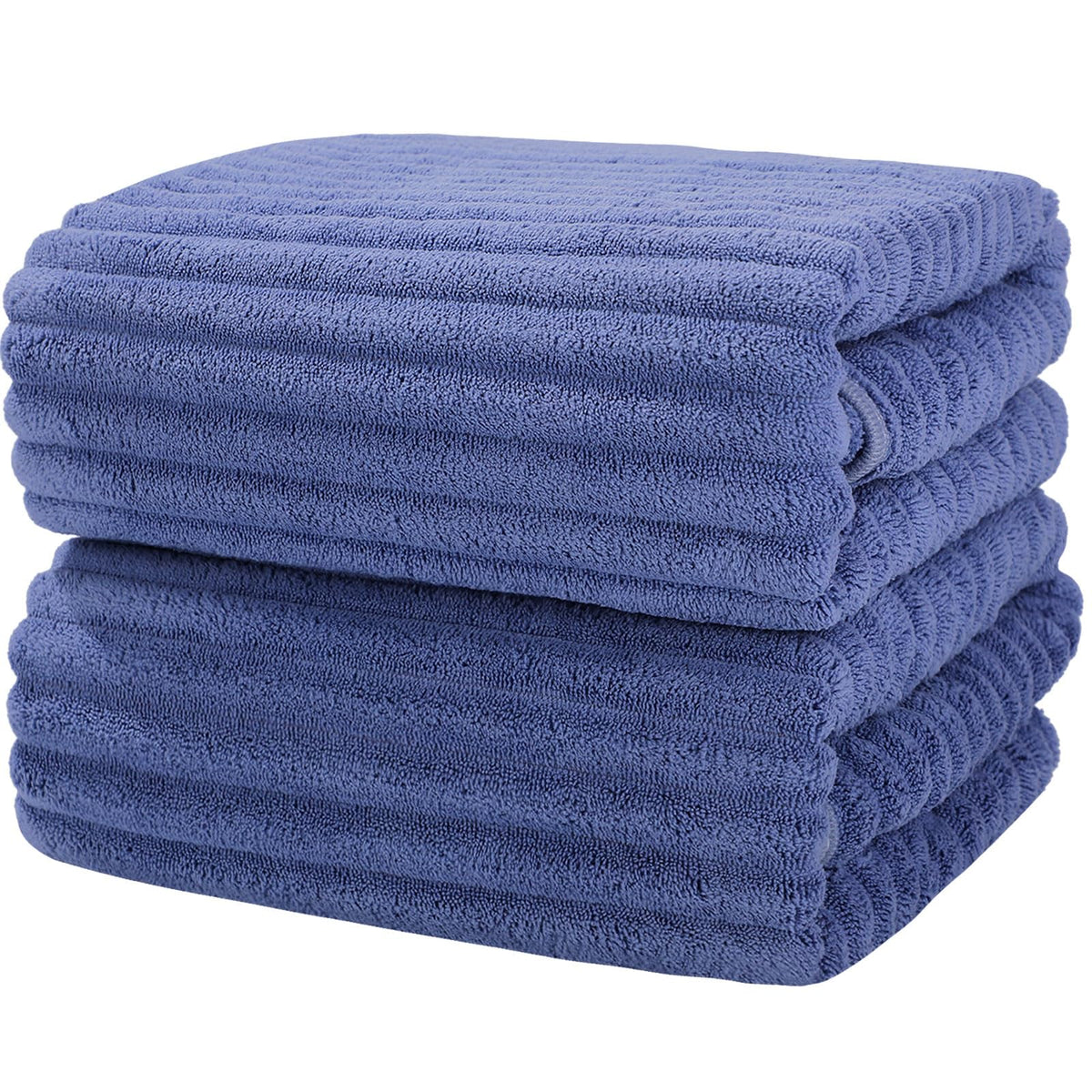 Luxury 4-Piece Quick-Dry Bath Towel Set 27.5X 55 Inches – Ultra Soft Microfiber for Bathroom, Bar, Pool, Gym & Travel – Elegant Twill Design