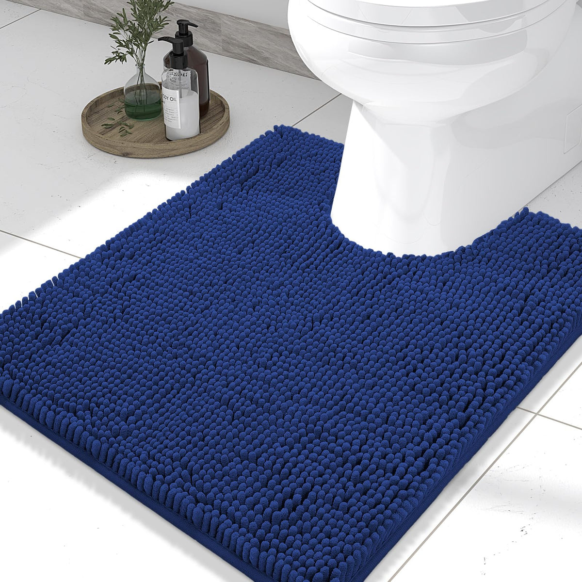 Smiry Bathroom Rugs 30X20, Luxury Chenille Extra Soft Absorbent Bath Mat