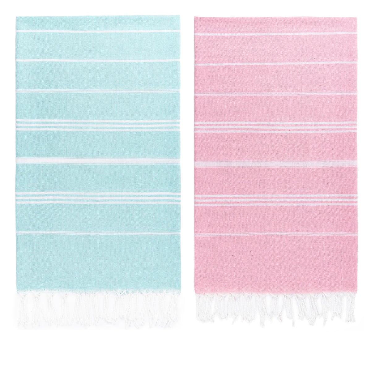 Turkish Beach Towel, 36"x71" Quick Dry Sand Free Oversized Towel, Aqua