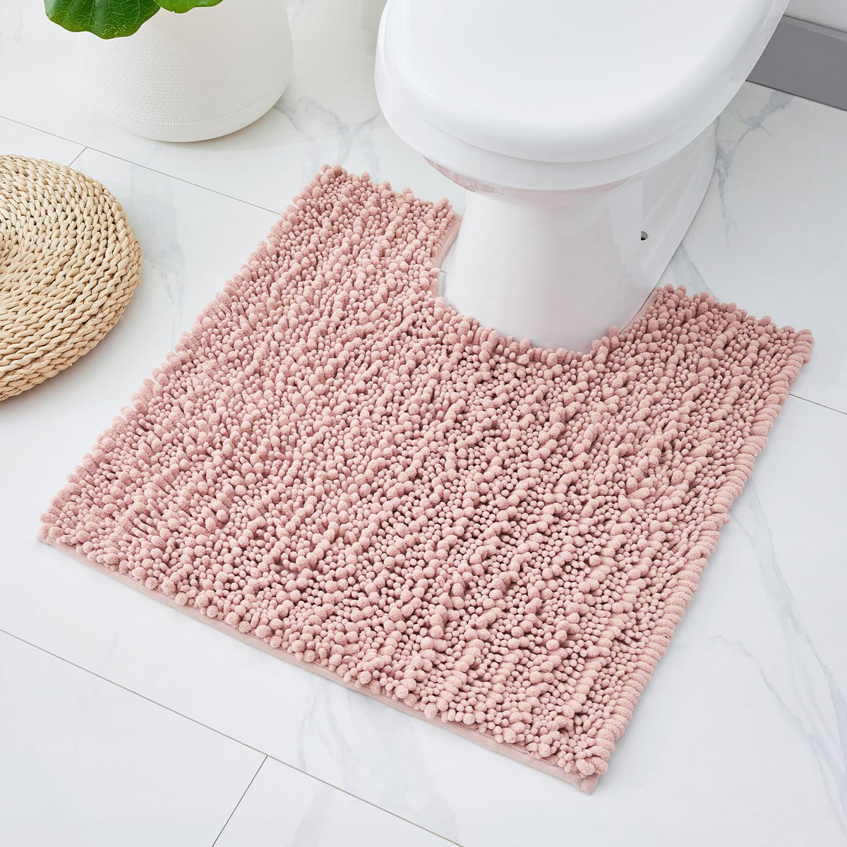 ILANGO Bathroom Rugs Dark Grey 32x20,Extra Soft Absorbent Chenille Bath Rugs,Thick Non-Slip Shaggy Bath Mat,Machine Washable Quick Dry Bath Mats for Bathroom Floor, Tub, Shower Accessories