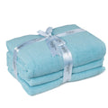 HILLFAIR 900 GSM 100% Cotton Floor Towels - 2 Piece Towels Set - Ocean Blue
