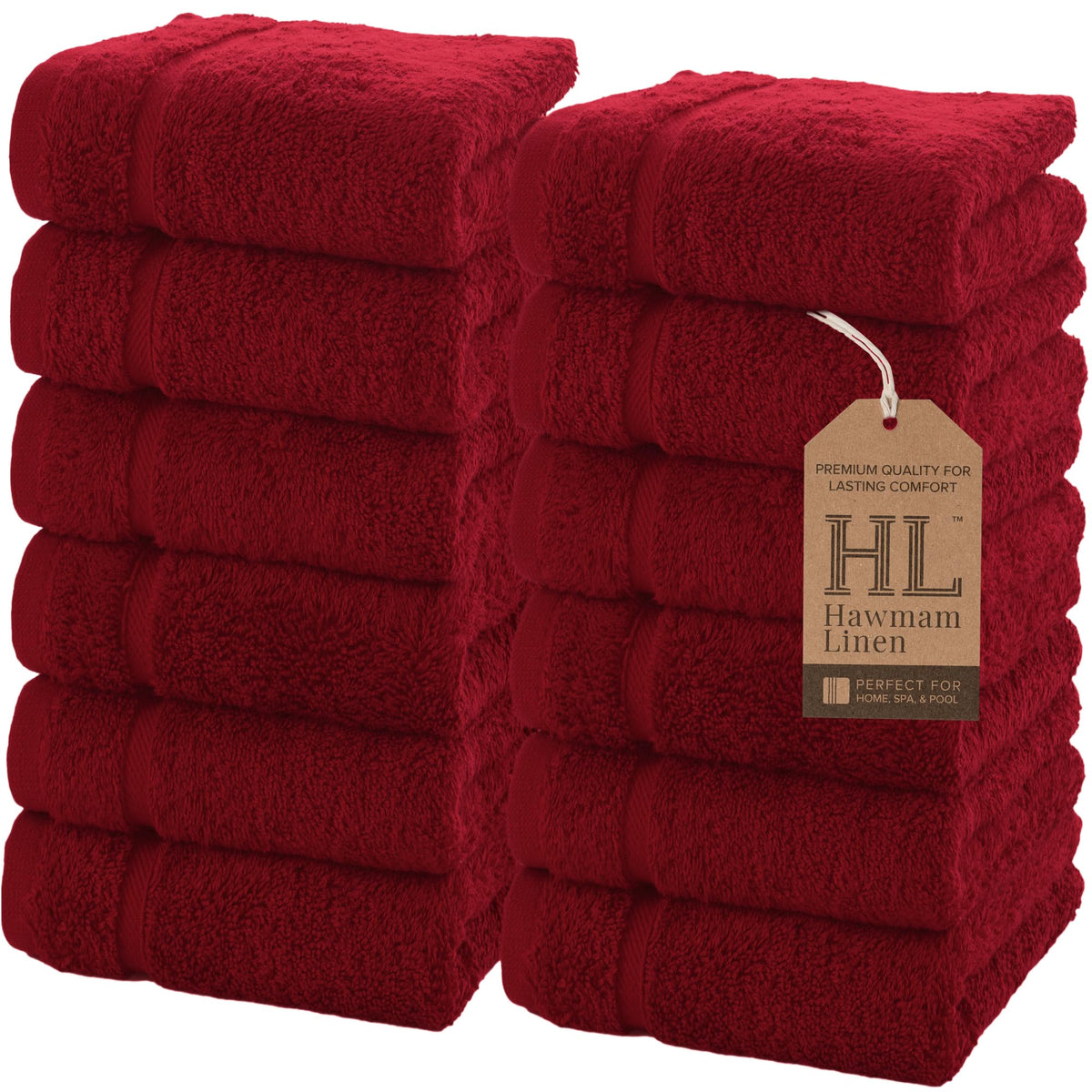 Hawmam Linen White Bath Towels 4 Pack 27 x 54 Inches 100% Turkish Cotton Soft Lightweight and Highly Absorbent Quick Drying Towels, Premium Quality Perfect for Daily Use