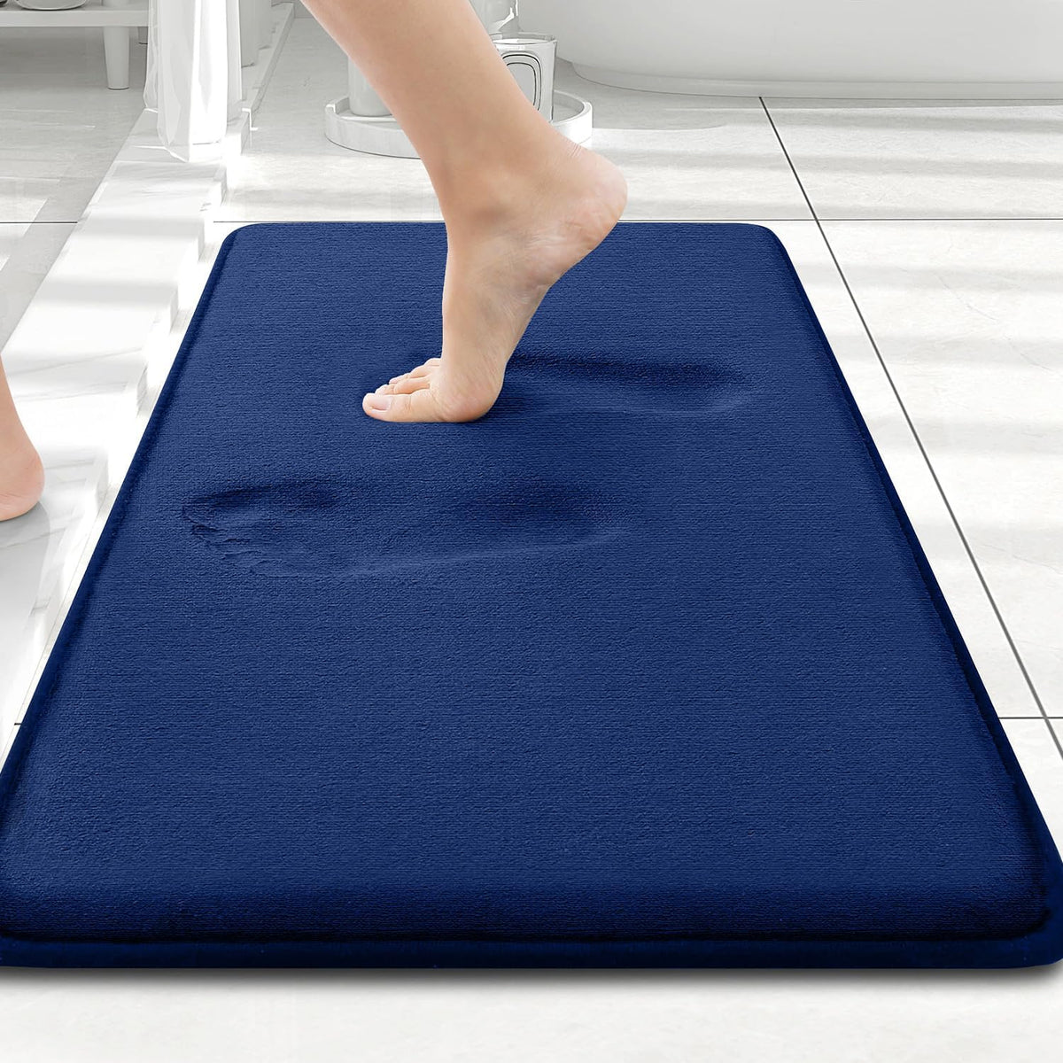 Smiry Memory Foam Bath Mat 30x20, Extra Soft and Absorbent Bathroom Rugs
