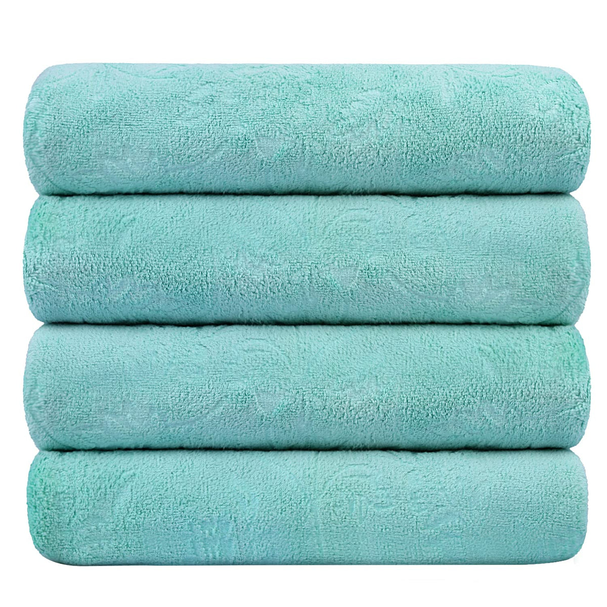 JML Microfiber Bath Towel with Hanging Loop, 2 Pack, 30" x 60", Grey