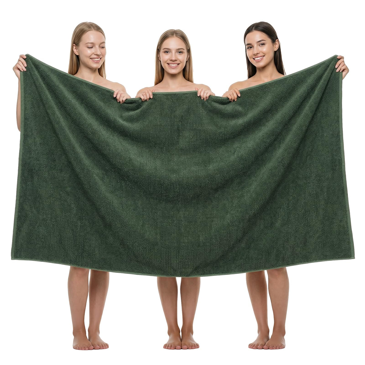 REDKISS Pack of 1 Jumbo Bath Sheet, 40 x 80 Inches Microfiber Oversized Bath Towel for Bathroom, Extra Large & Lightweight, Quick-Dry, Super Soft & Highly Absorbent, Perfect to Wrap Yourself In, Black