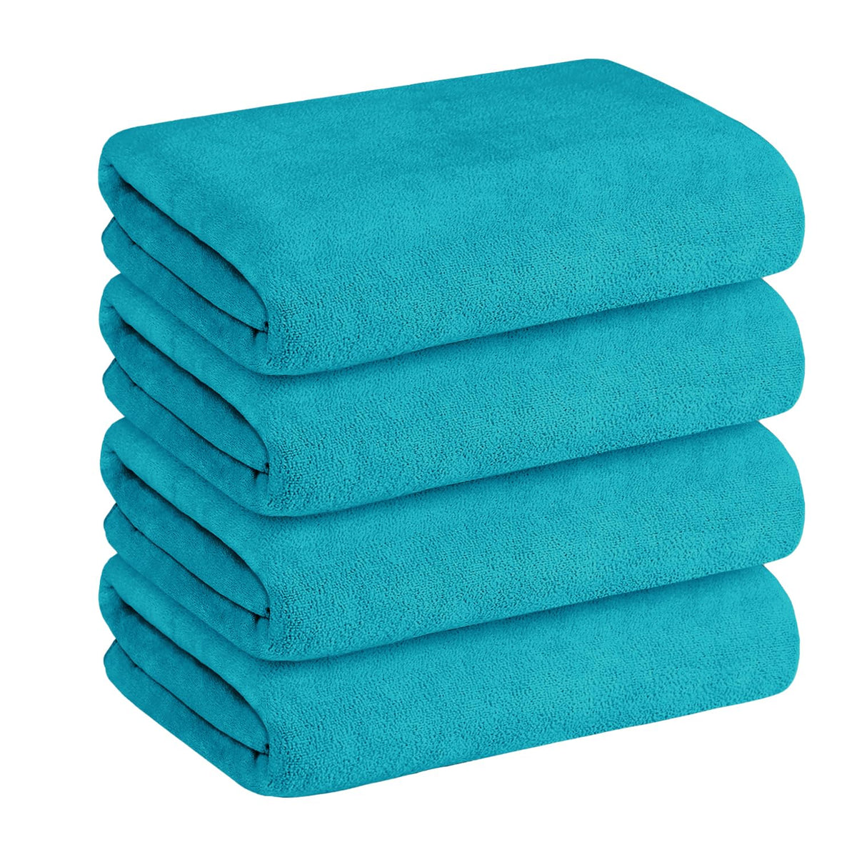 JML Microfiber Bath Towel with Hanging Loop, 2 Pack, 30" x 60", Grey