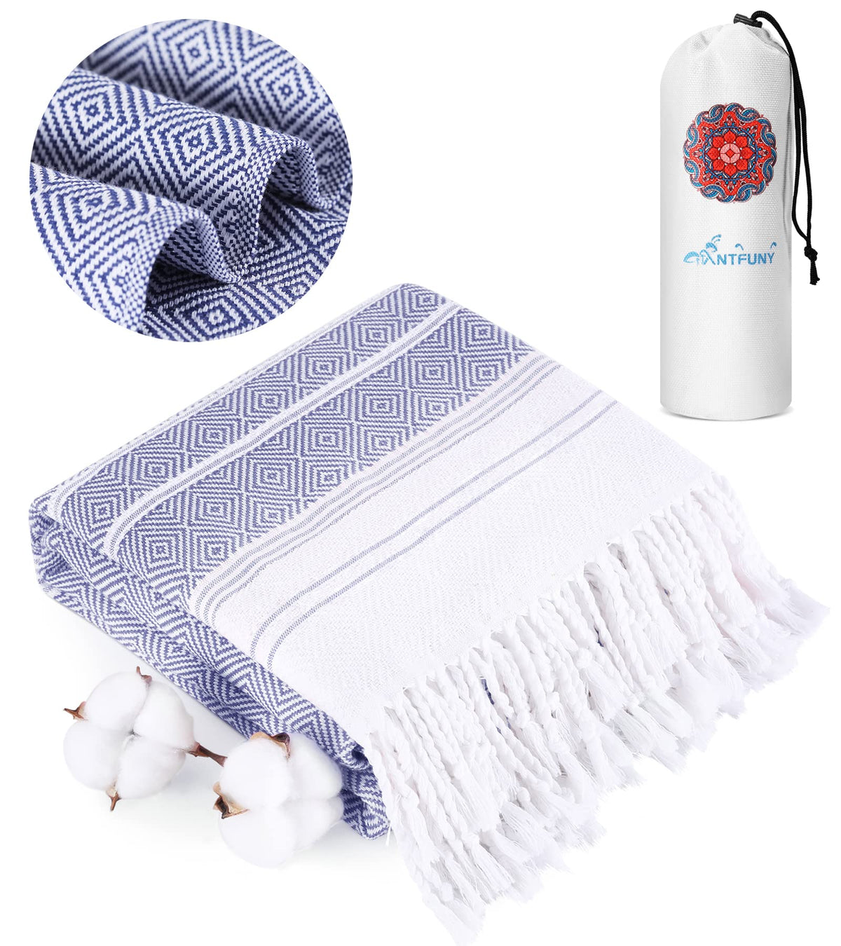 Turkish Beach Towels Vacation Essentials Quick Dry Sand Free Soft Absorbent Adult Oversized Bath Pool Swim Long Towel Lightweight Thin Fast Drying Over The Chair Towel Sand Repellent Anti Yellow