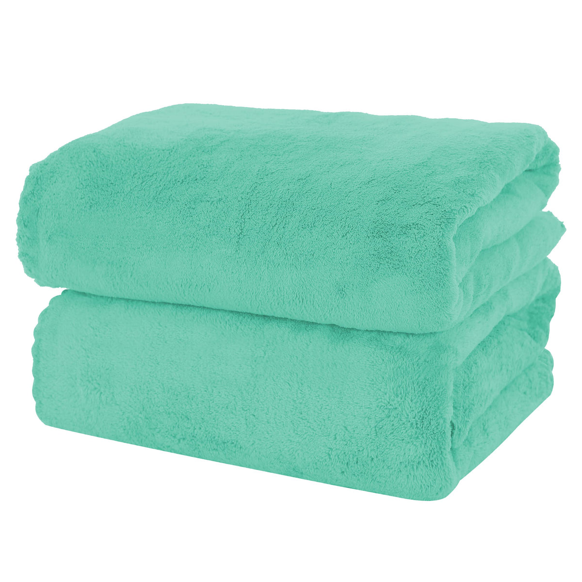 MOONQUEEN 2 Pack Premium Bath Towel Set - Quick Drying - Microfiber Coral Velvet Highly Absorbent Towels - Multipurpose Use as Bath Fitness, Bathroom, Shower, Sports, Yoga Towel (Grey)