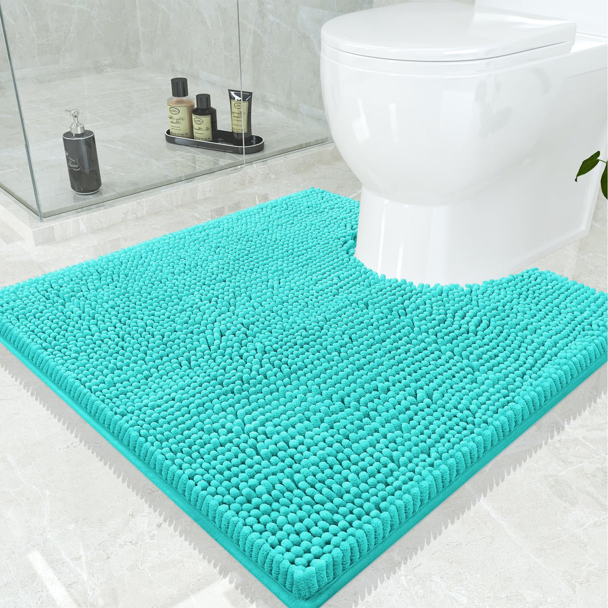 Smiry Bathroom Rugs 30X20, Luxury Chenille Extra Soft Absorbent Bath Mat