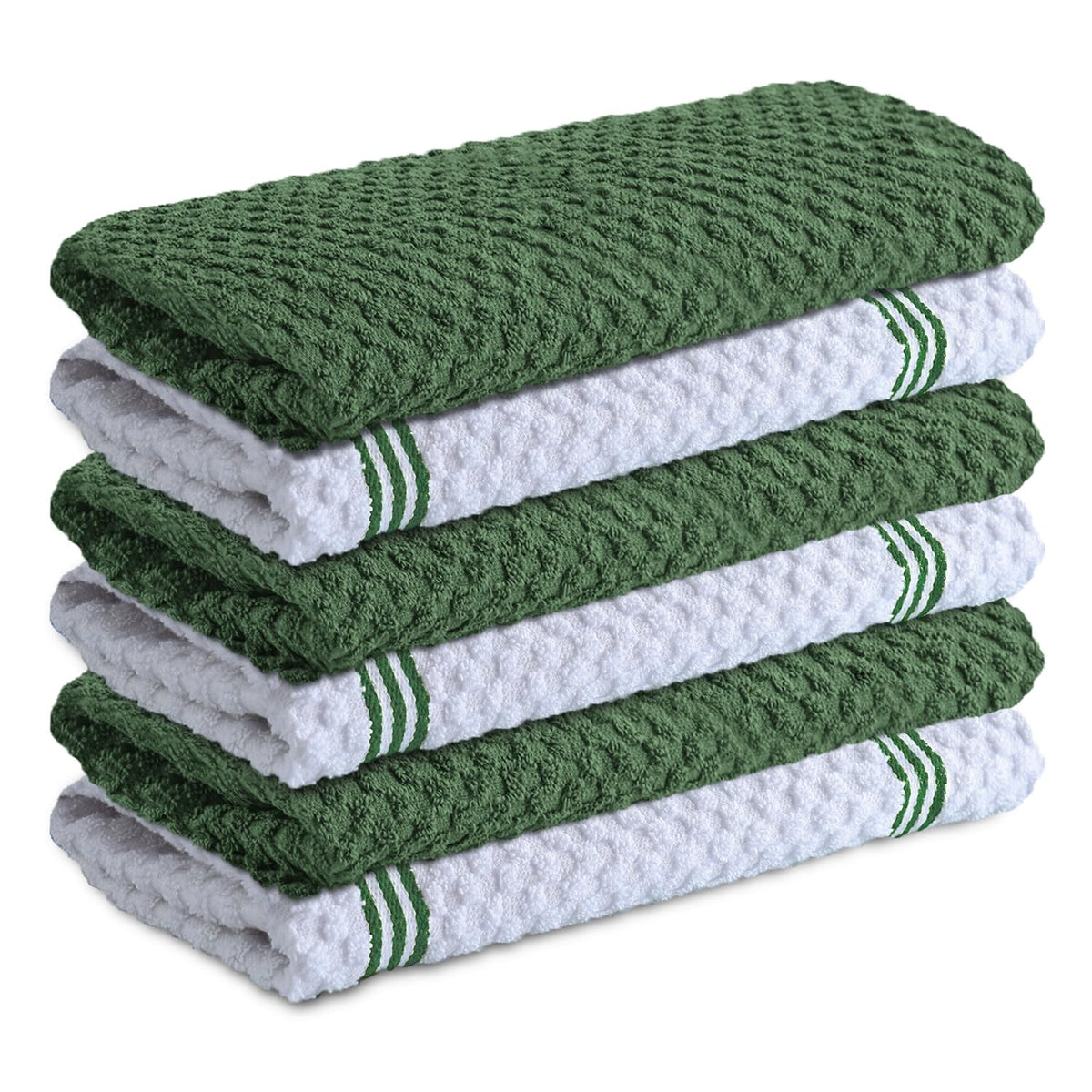 Infinitee Xclusives Kitchen Towels - 6 Pack - Cotton Dish Towel |15" x 25"|