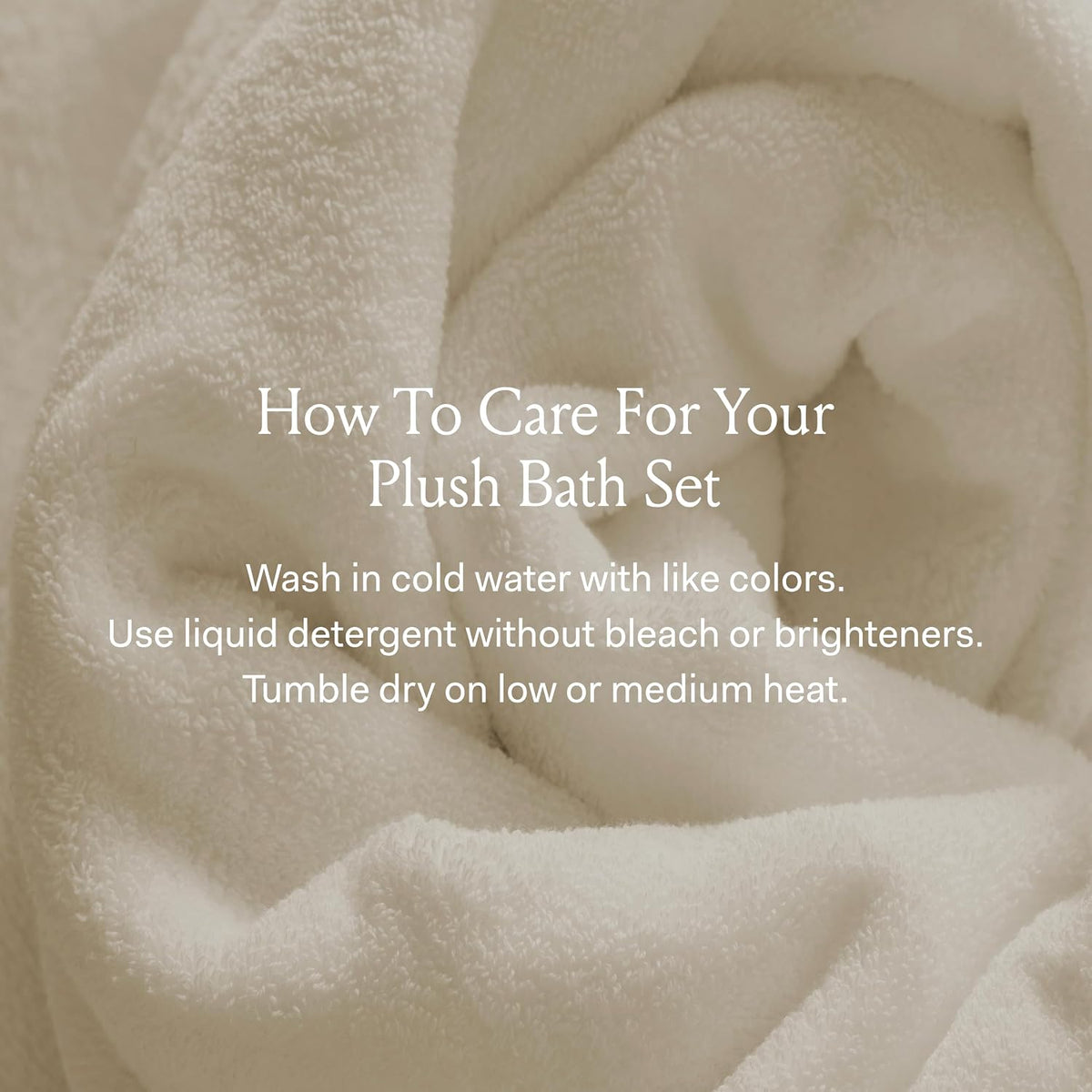 BOLL & BRANCH Plush Bath Towel Set, 6 Pieces, Stone