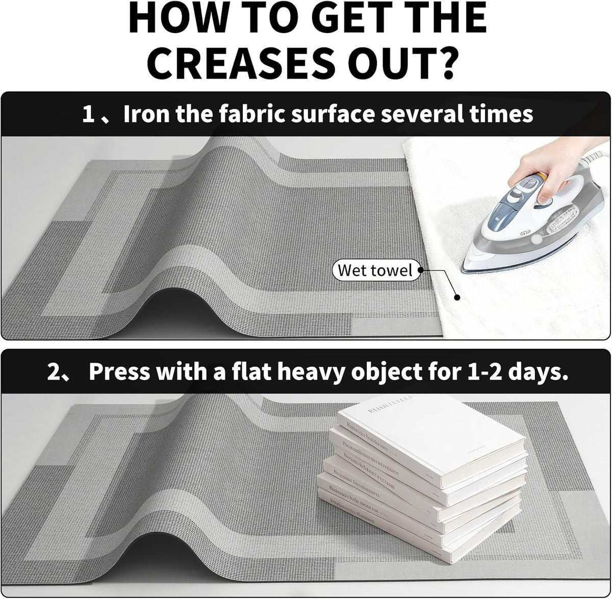 YDKGL Non Slip Bath Mat Thin Bathroom Rugs Fit Under Door Dark Grey 16"x24"