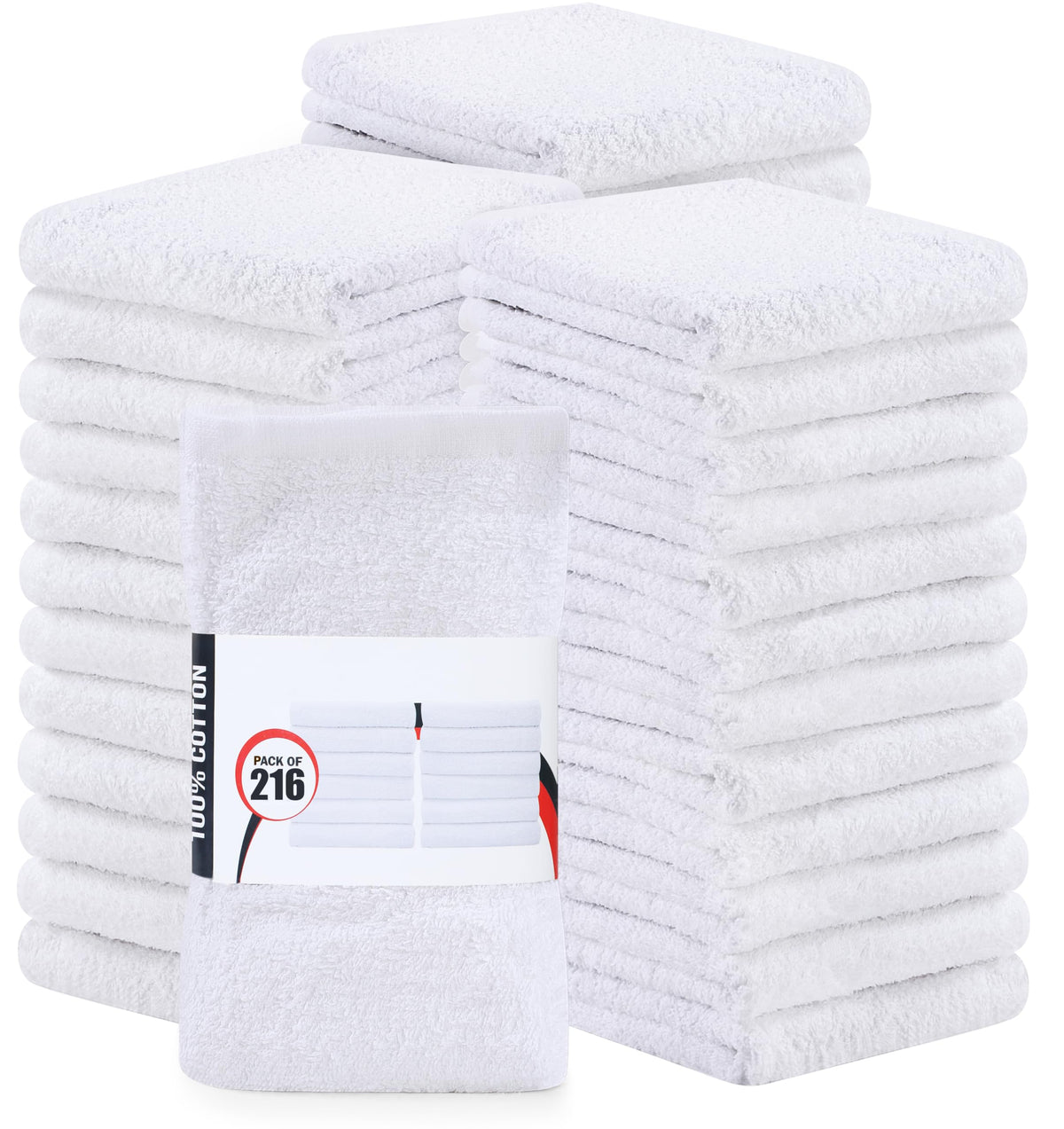 Utopia Towels Kitchen Bar Mops, Pack of 12, 16x19 in, 100% Cotton, Black