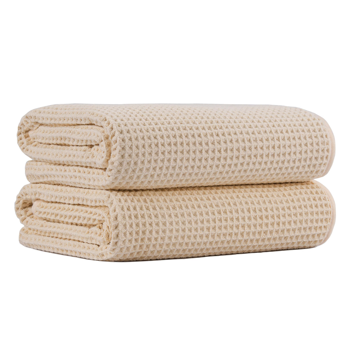 MICROFI New Microfiber Waffle Bath Towels, 2 Pieces, Oversized, Soft, Absorbent, Fast Drying, Lint Free 430 GSM (30''x60''/76cm x 152cm)