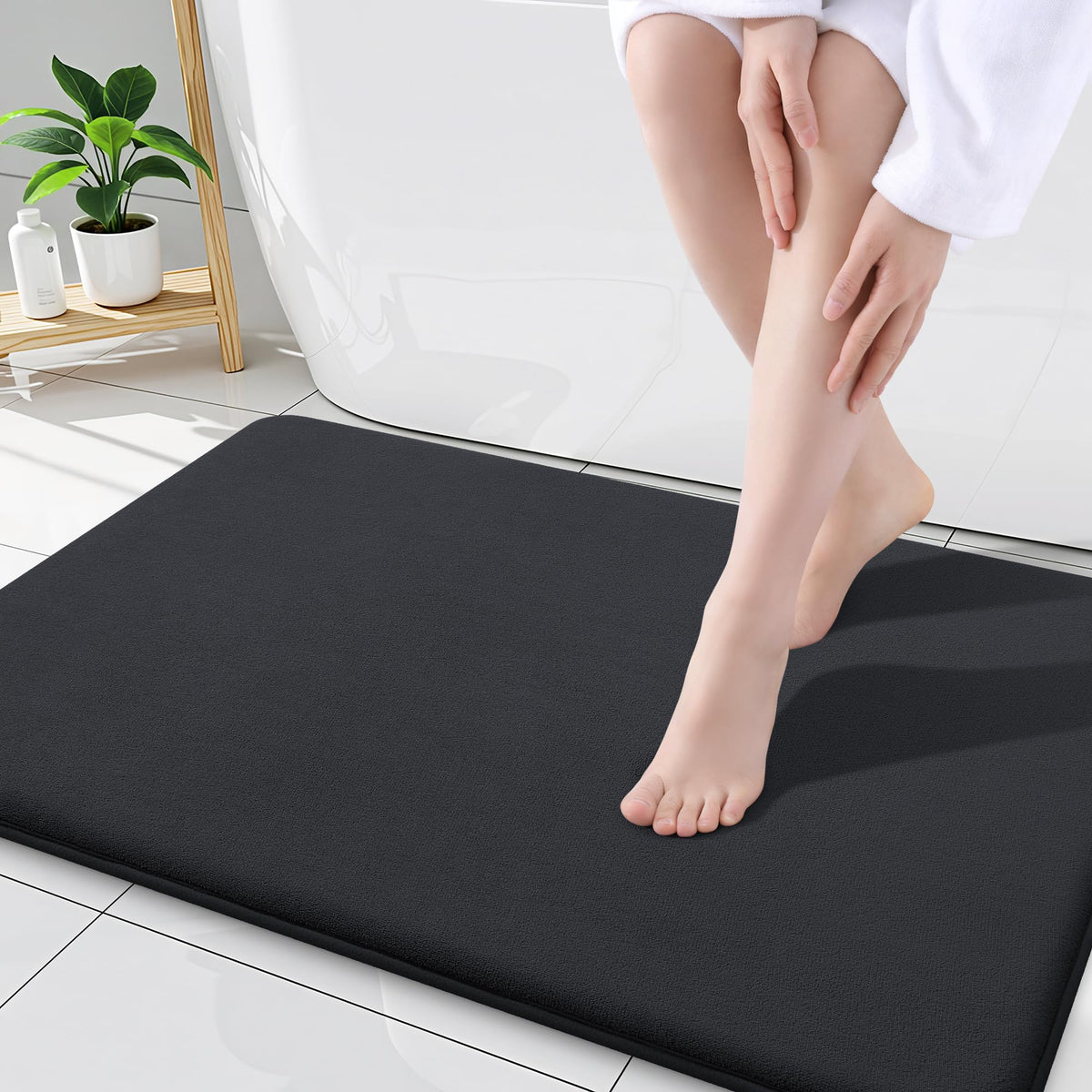 Smiry Memory Foam Bath Mat 30x20, Extra Soft and Absorbent Bathroom Rugs