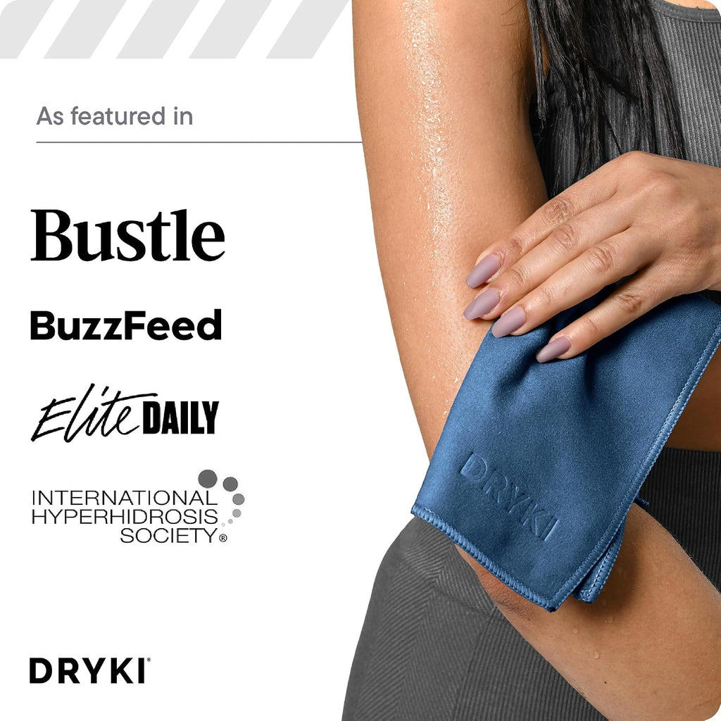 DRYKI Pocket-Sized Sweat Towels - Original Sweat Absorbing Handkerchiefs