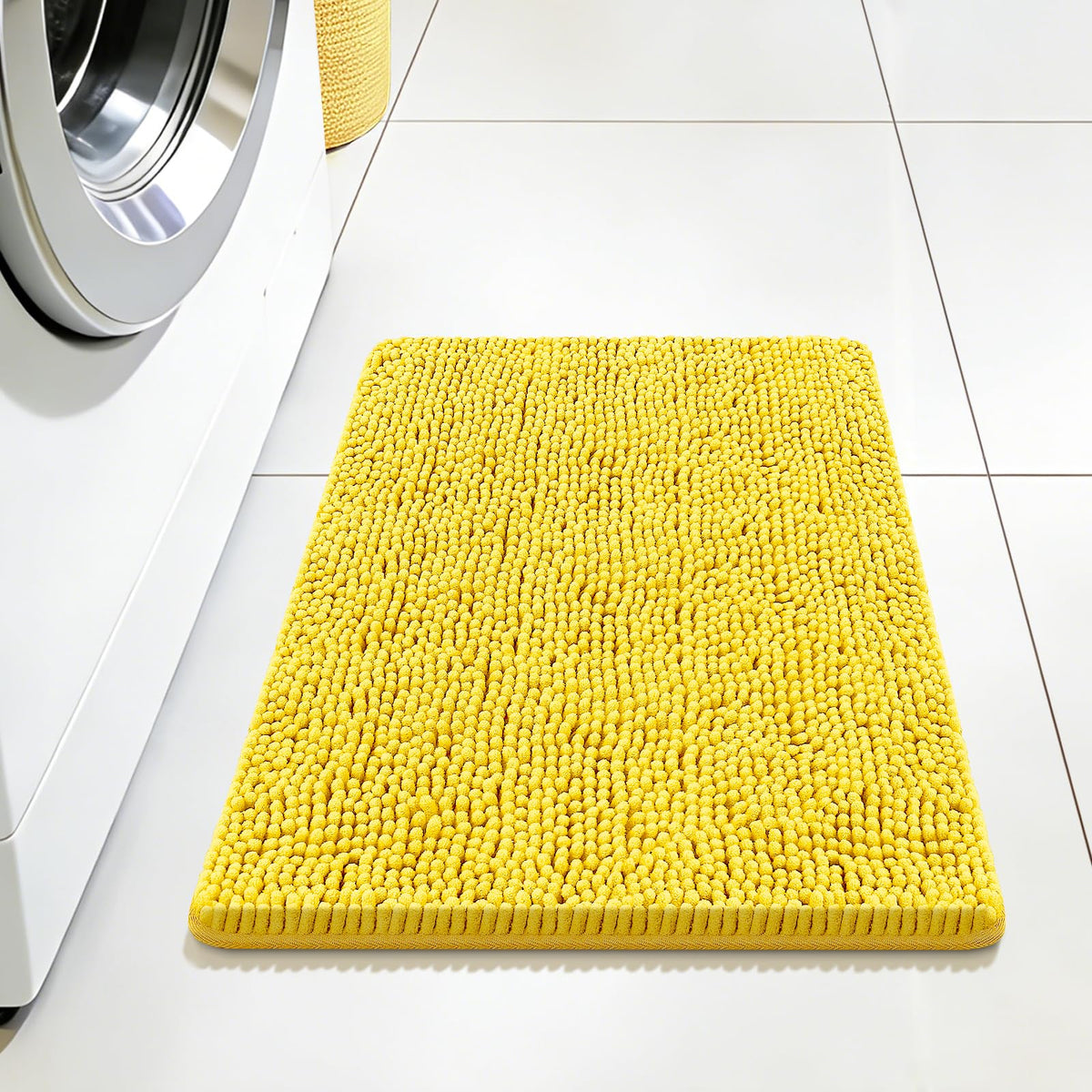 Bcoimo Small Bath Rug Mat,Sage Chenille High Absorbent Bathroom Floor Mats