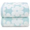 Pink Bath Towels Set of 2, Super Absorbent & Decorative 27.5x55 Inches