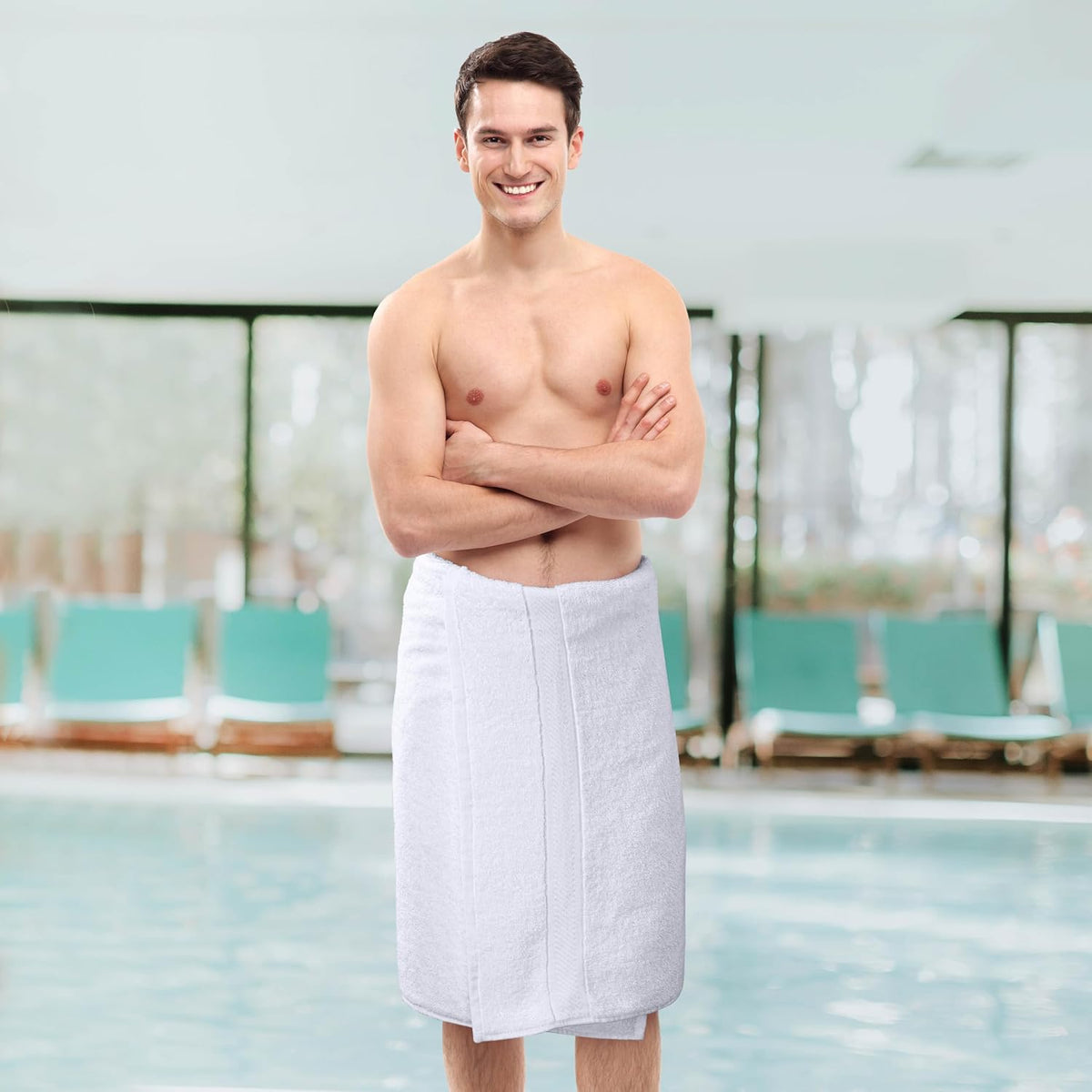 Utopia Towels 6 Pack Medium Bath Towels, 24x48 in, 500 GSM Cotton, White