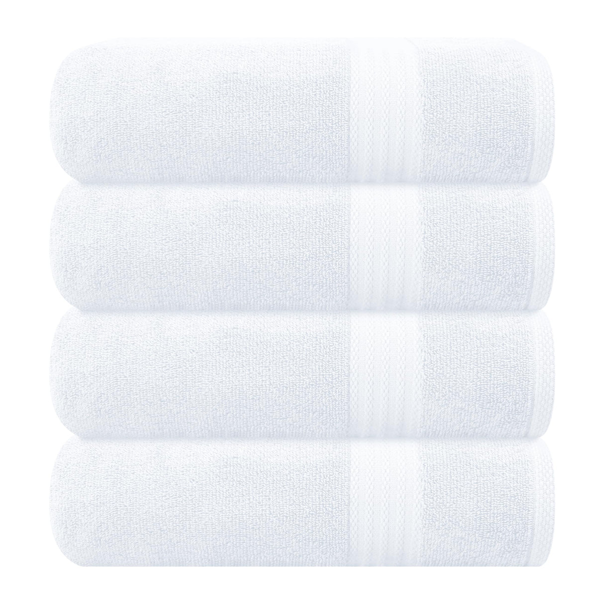 GLAMBURG Ultra Soft 8-Piece Towel Set - 100% Pure Ringspun Cotton, Contains 2 Oversized Bath Towels 27x54, 2 Hand Towels 16x28, 4 Wash Cloths 13x13 - Ideal for Everyday use, Hotel & Spa - Black