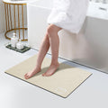 Diatomaceous Earth Bath Mat Stone Bath Mats for Bathroom,15.7"x23.6",Grey