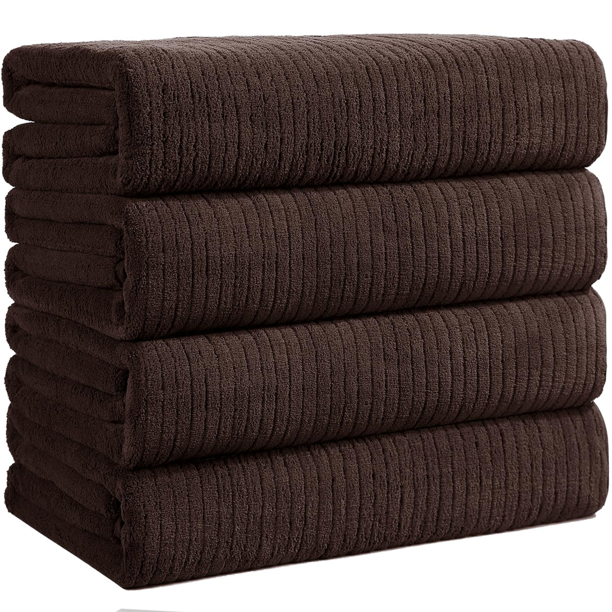 4 Pack Bath Towels Set 35 x 70in Extra Large, Ultra Soft Microfiber