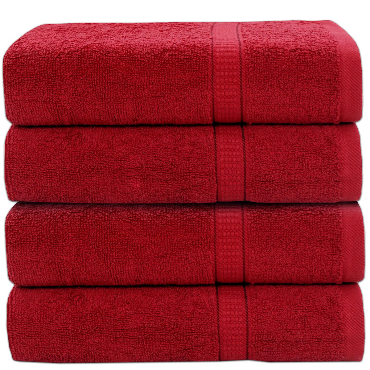 GOLD TEXTILES Premium Black Bath Mat - 2 Pack 22x34 Inches - Not a Bathroom Rug - 100% Ring Spun Cotton - Highly Absorbent & Non Slip Shower Bathroom Floor Mat Towel - Machine Washable