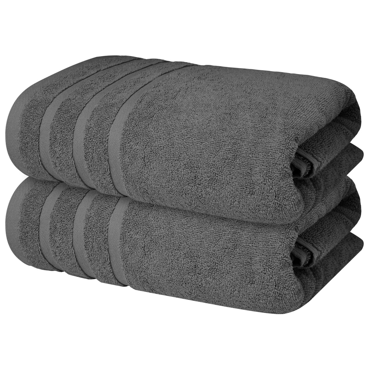 Infinitee Xclusives 100% Ring-Spun Cotton Bath Towels for Bathroom - Pack 2