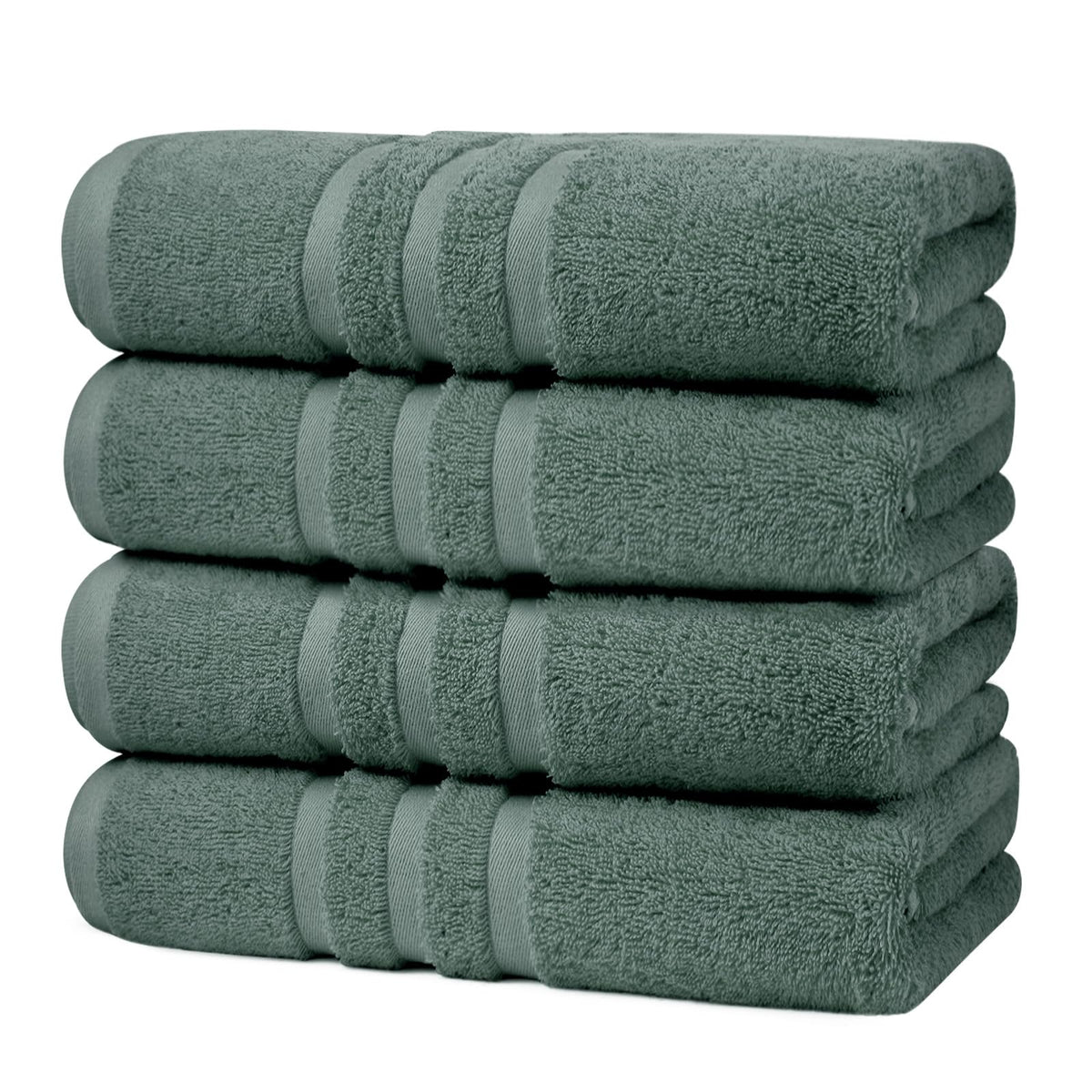 Velqora Large Bath Towels 4 Pack, 30x60 in, 100% Cotton, White
