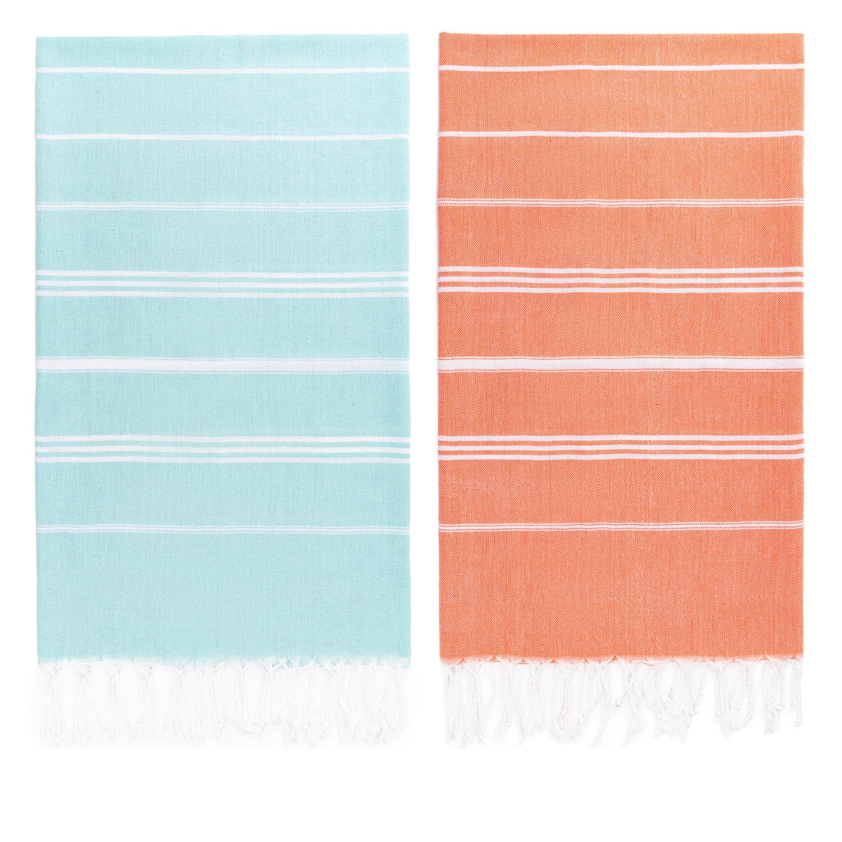 Turkish Beach Towel, 36"x71" Quick Dry Sand Free Oversized Towel, Aqua