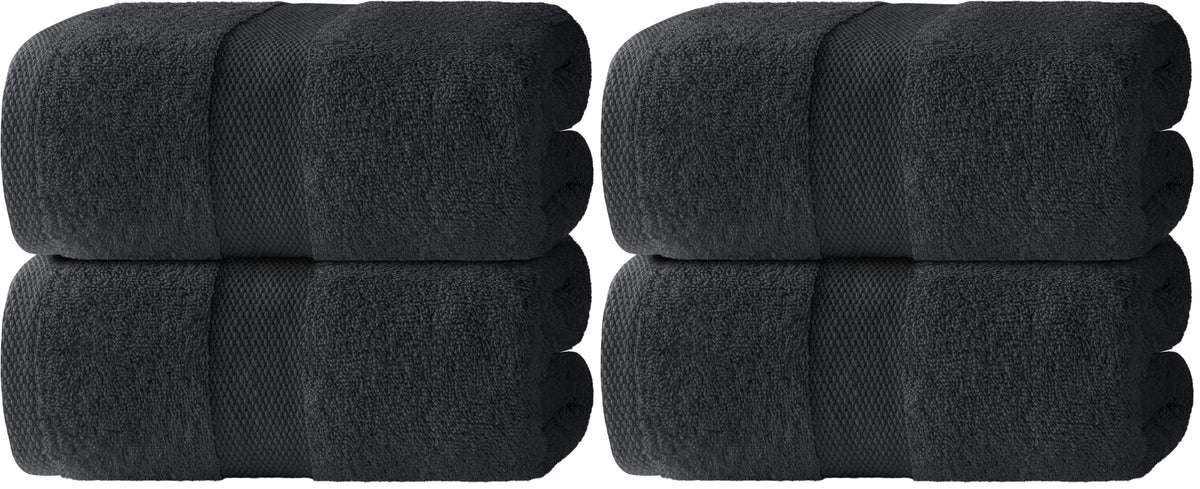 Bath Sheet Towels - 650 GSM Cotton Luxury Bath Towels Extra Large 35x70 | Highly Absorbent and Quick Dry | Hotel Quality Extra Large Bath Towels Oversized, White, 2 Pack