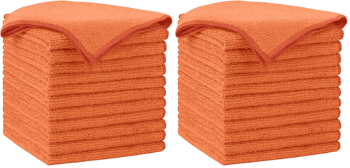 AIDEA Microfiber Cleaning Cloth-50PK, Microfiber Towels for Cars 12"x12"