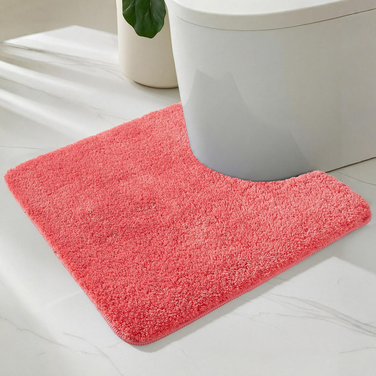 TYUU Navy Blue Bathroom Rugs, Ultra Soft Bath Rugs Non Slip Washable, Super Absorbent Quick Dry Small Bath Mat with Rubber Backing for Bathroom Floor, Shower, or Sink, Navy Blue 16" x 24"