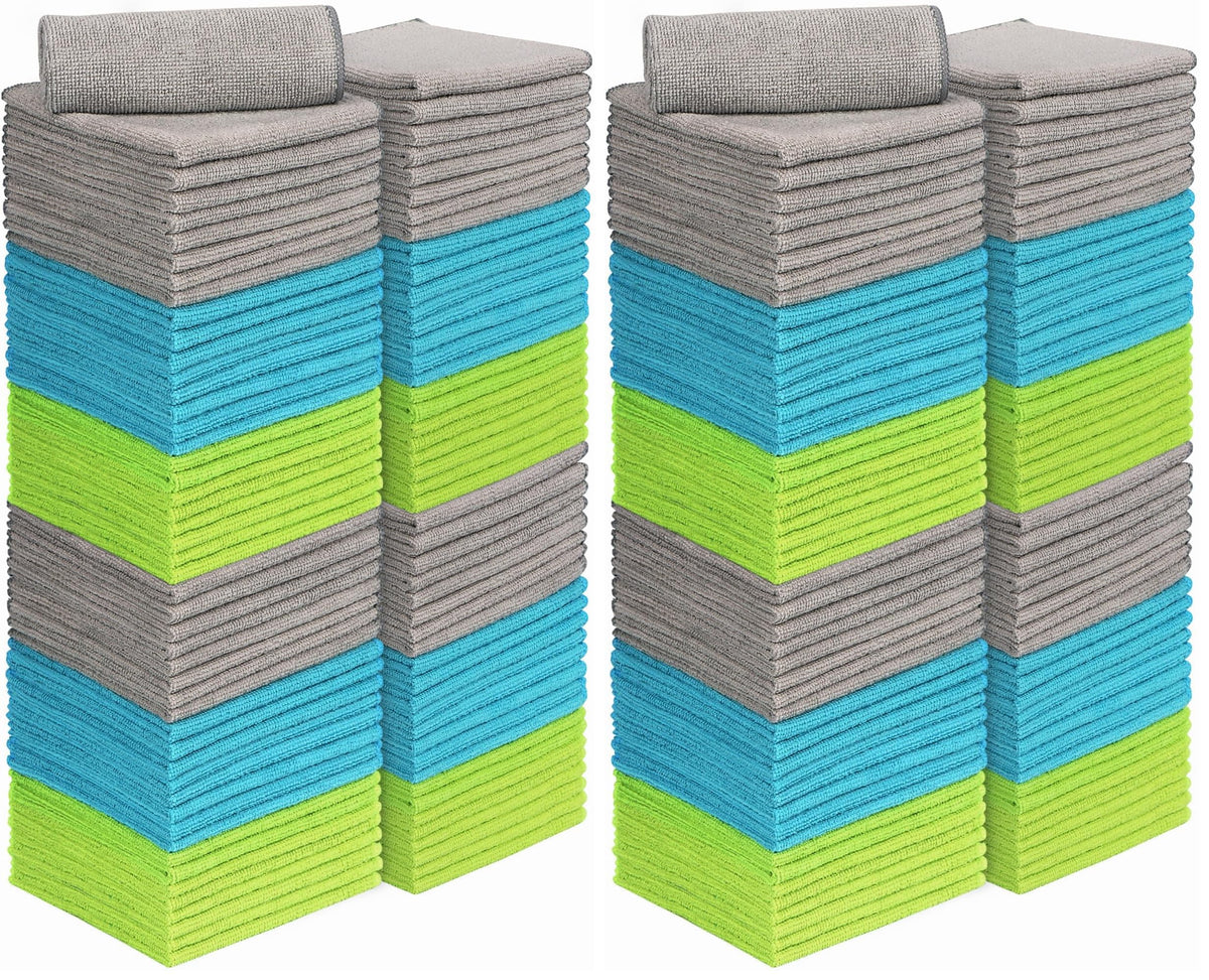AIDEA Microfiber Cleaning Cloth-50PK, Microfiber Towels for Cars 12"x12"
