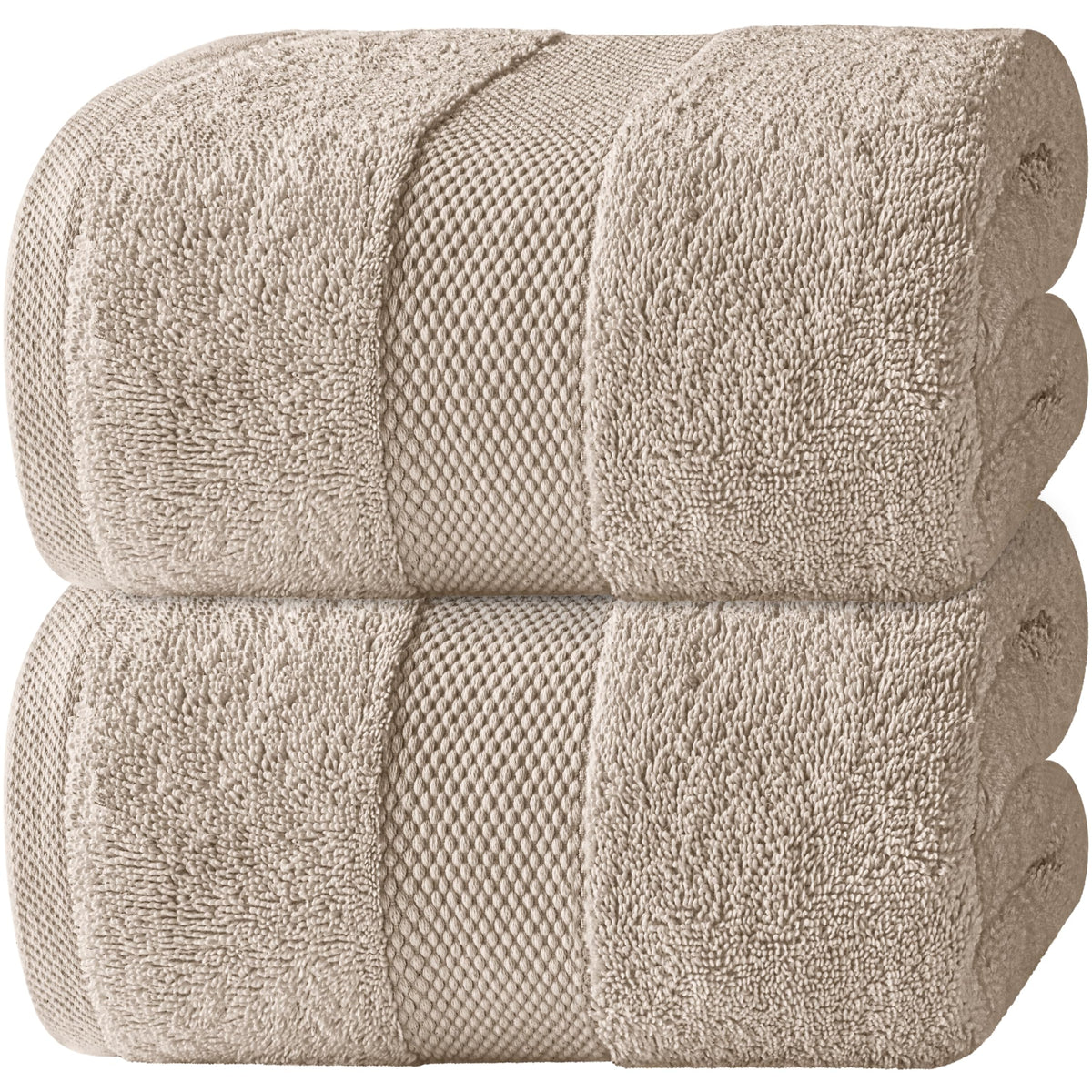 White Classic Luxury Bath Sheets Towels for Adults Extra Large 35x70 Inch - 700 GSM Turkish Cotton, Highly Absorbent | Hotel Collection | 2 Pack