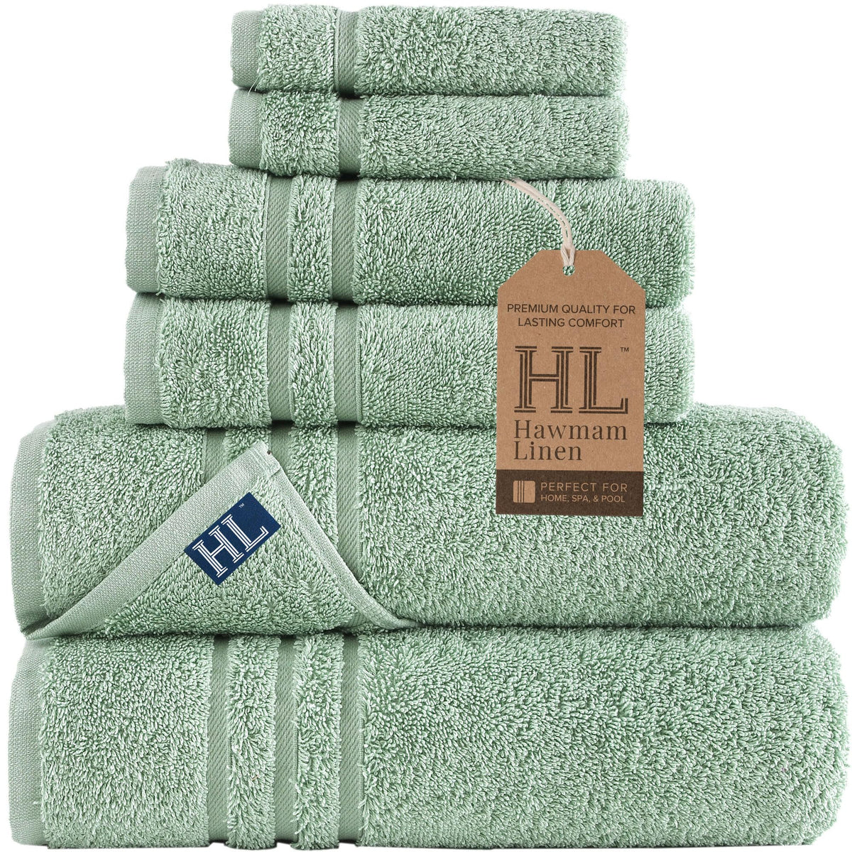 Hawmam Linen White Bath Towels 4 Pack 27 x 54 Inches 100% Turkish Cotton Soft Lightweight and Highly Absorbent Quick Drying Towels, Premium Quality Perfect for Daily Use