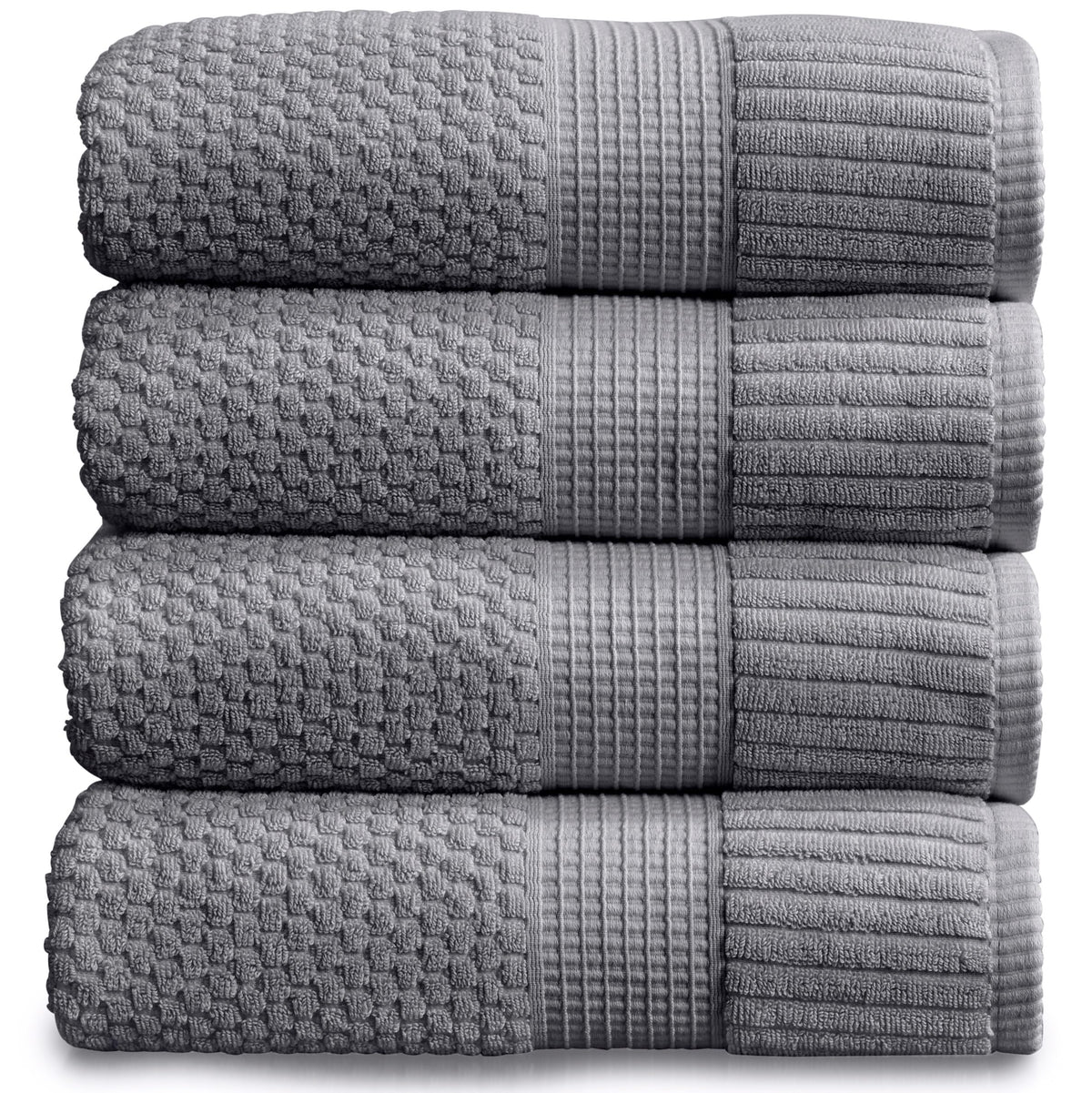 NY Loft 100% Cotton 6-Piece Bath Towel Set | Pink | Oeko-TEX | Quick-Dry