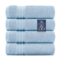 COZYART Luxury Bath Towel Set 6 Pcs, Dark Green 100% Turkish Cotton 650 GSM