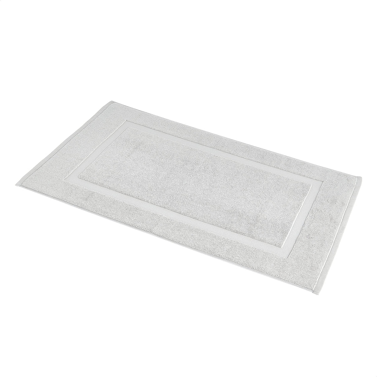 Amazon Basics Non-Slip Cotton Bath Mat, 100% Cotton Absorbent, Machine Washable, 31" L x 20" W, Bright White