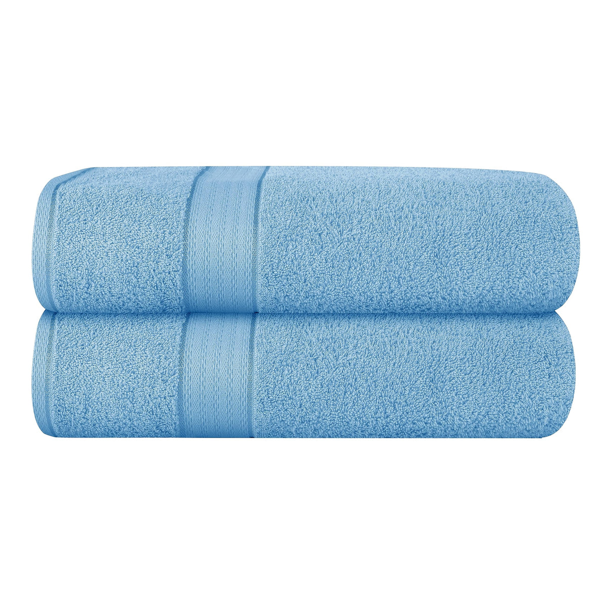 GLAMBURG Ultra Soft 8-Piece Towel Set - 100% Pure Ringspun Cotton, Contains 2 Oversized Bath Towels 27x54, 2 Hand Towels 16x28, 4 Wash Cloths 13x13 - Ideal for Everyday use, Hotel & Spa - Black